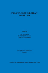eBook, Principles of European Trust Law, Wolters Kluwer