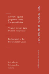 eBook, Recourse against Judgments in the European Union, Wolters Kluwer