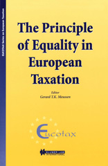 E-book, The Principle of Equality in European Taxation : The Principle of Equality in European Taxation, Wolters Kluwer