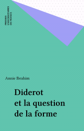 E-book, Diderot et la question de la forme, Presses universitaires de France (réédition numérique FeniXX)