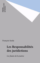 E-book, Les Responsabilités des juridictions : Les fautes de la justice, Presses universitaires de France (réédition numérique FeniXX)