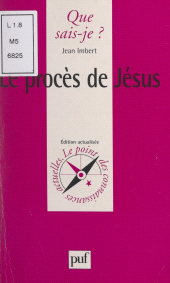 E-book, Le procès de Jésus, Presses universitaires de France (réédition numérique FeniXX)