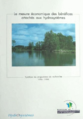 E-book, La mesure économique des bénéfices attachés aux hydrosystèmes, Irstea
