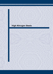 E-book, High Nitrogen Steels, Trans Tech Publications Ltd