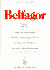 Issue, Belfagor : rassegna di varia umanità : LVII, 3, 2002, L.S. Olschki