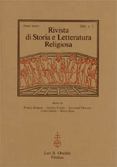 Fascicule, Rivista di storia e letteratura religiosa : XLVI, 2, 2010, L.S. Olschki