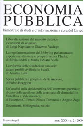 Fascículo, Economia pubblica. Fascicolo 2, 2000, Franco Angeli