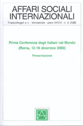 Issue, Affari sociali internazionali. Fascicolo 4, 2000, Franco Angeli