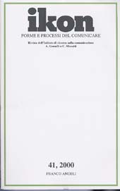 Issue, Ikon : forme e processi del comunicare : 41, 2, 2000, Franco Angeli