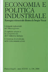 Article, Capitale umano e competitività nei settori industriali italiani, 