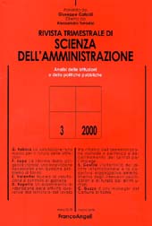 Fascicule, Rivista trimestrale di scienza della amministrazione. LUG./SET., 2000, Franco Angeli