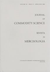 Fascicule, Journal of commodity science, technology and quality : rivista di merceologia, tecnologia e qualità. APR./JUN., 2000, CLUEB  ; Coop. Tracce