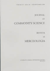 Issue, Journal of commodity science, technology and quality : rivista di merceologia, tecnologia e qualità. JUL./SEP., 2000, CLUEB  ; Coop. Tracce