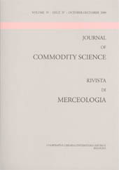 Fascículo, Journal of commodity science, technology and quality : rivista di merceologia, tecnologia e qualità. OCT./DEC., 2000, CLUEB  ; Coop. Tracce