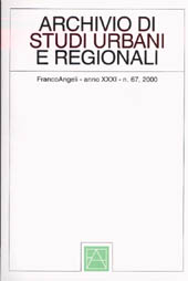 Fascicule, Archivio di studi urbani e regionali. n. 67, 2000, Franco Angeli