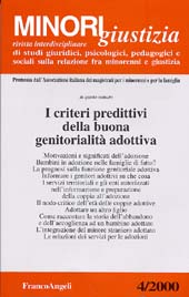 Artikel, La prognosi sulla funzione genitoriale adottiva, Franco Angeli