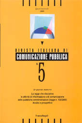 Heft, Rivista italiana di comunicazione pubblica. Fascicolo 5, 2000, Franco Angeli