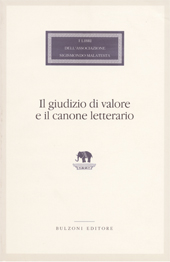 eBook, Il giudizio di valore e il canone letterario, Bulzoni