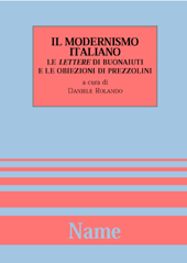 E-book, Il modernismo italiano : le Lettere di Bonaiuti e le obiezioni di Prezzolini, Name