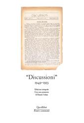 Chapter, Discussioni - II, 1950 : 5 e 6 maggio-giugno, Quodlibet  ; Centro studi Franco Fortini