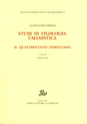 Chapter, Critica congetturale e testi umanistici (3), Edizioni di storia e letteratura