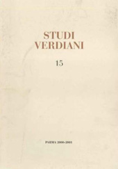 Issue, Studi Verdiani : 15, 2000/2001, Istituto nazionale di studi verdiani