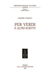 eBook, Per Verdi e altri scritti, Gallico, Claudio, L.S. Olschki