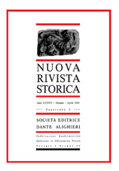 Fascículo, Nuova rivista storica : LXXXIV, 1, 2000, Società editrice Dante Alighieri
