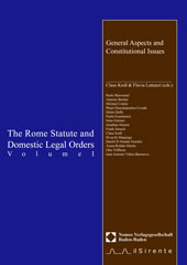 E-book, The Rome Statute and Domestic Legal Orders : volume I., Il sirente