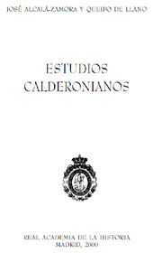 eBook, Estudios calderonianos, Alcalá-Zamora, José, Real Academia de la Historia