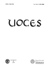 Issue, Voces : revista de estudios de lexicología latina y antigüedad tardía : 10/11, 1999/2000, Ediciones Universidad de Salamanca