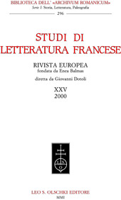 Heft, Studi di letteratura francese : XXV, 2000, L.S. Olschki