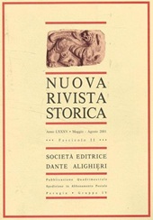 Heft, Nuova rivista storica : LXXXV, 2, 2001, Tech Science Press