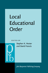 eBook, Local Educational Order, John Benjamins Publishing Company