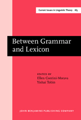 eBook, Between Grammar and Lexicon, John Benjamins Publishing Company