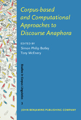 eBook, Corpus-based and Computational Approaches to Discourse Anaphora, John Benjamins Publishing Company