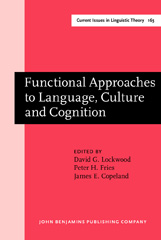 E-book, Functional Approaches to Language, Culture and Cognition, John Benjamins Publishing Company