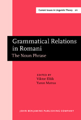 E-book, Grammatical Relations in Romani, John Benjamins Publishing Company