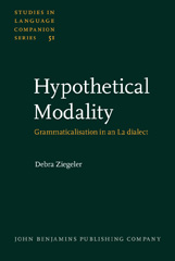 eBook, Hypothetical Modality, John Benjamins Publishing Company