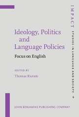 Ideology, Politics and Language Policies - Ricento, Thomas - John ...