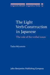 E-book, The Light Verb Construction in Japanese, Miyamoto, Tadao, John Benjamins Publishing Company