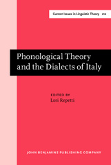 E-book, Phonological Theory and the Dialects of Italy, John Benjamins Publishing Company