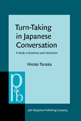 E-book, Turn-Taking in Japanese Conversation, Tanaka, Hiroko, John Benjamins Publishing Company