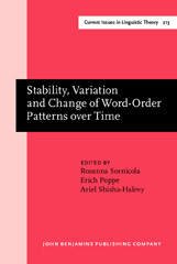 eBook, Stability, Variation and Change of Word-Order Patterns over Time, John Benjamins Publishing Company