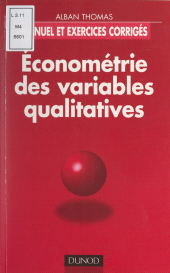E-book, Économétrie des variables qualitatives, Dunod (réédition numérique FeniXX)