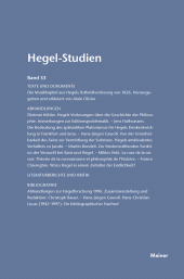 E-book, Hegel-Studien Band 33, Felix Meiner Verlag