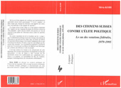 E-book, Citoyennes (des) suisses contre l'élite politique : Le cas des votations fédérales, 1979-1995, L'Harmattan