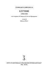 E-book, Lettere (1595-1638) : non comprese nell'edizione di Vincenzo Spampanato, Campanella, Tommaso, Istituti editoriali e poligrafici internazionali