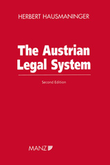 E-book, The Austrian Legal System, Hausmaninger, Herbert, Kluwer Law International