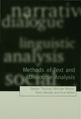 E-book, Methods of Text and Discourse Analysis : In Search of Meaning, Sage